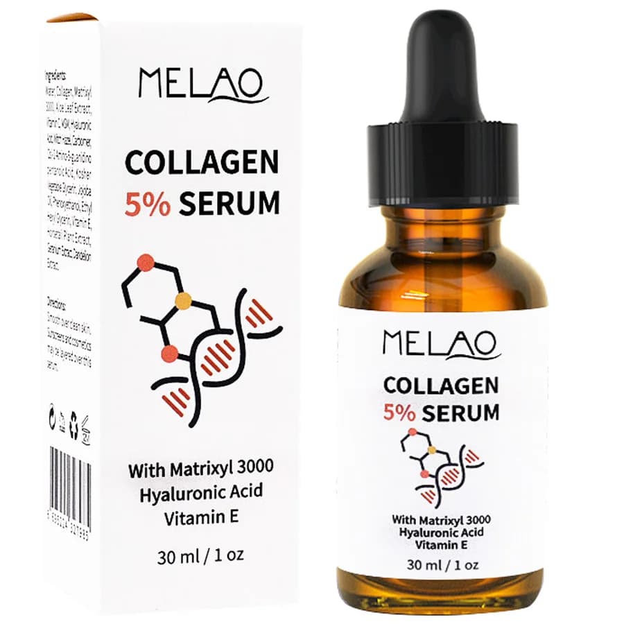 Siero Rassodante al 5% di Collagene, Rimuove i Pori, Idratante, Prodotto per la Cura della Pelle, Crema Lifting e Ringiovanente per il Viso 30ml