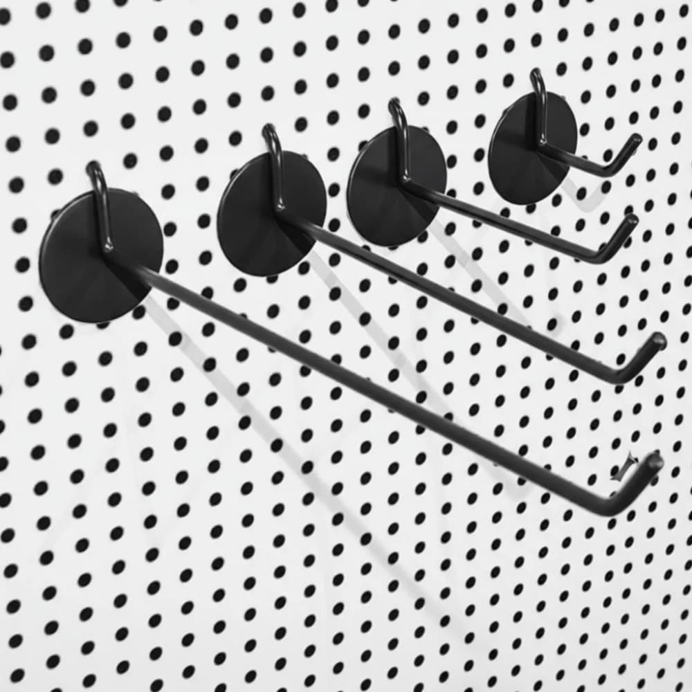 4PCS Special Hooks Perforated Board Hooks Tool Accessories Single Line Design Shelves Hooks Display Racks Hooks Hardware Storage
