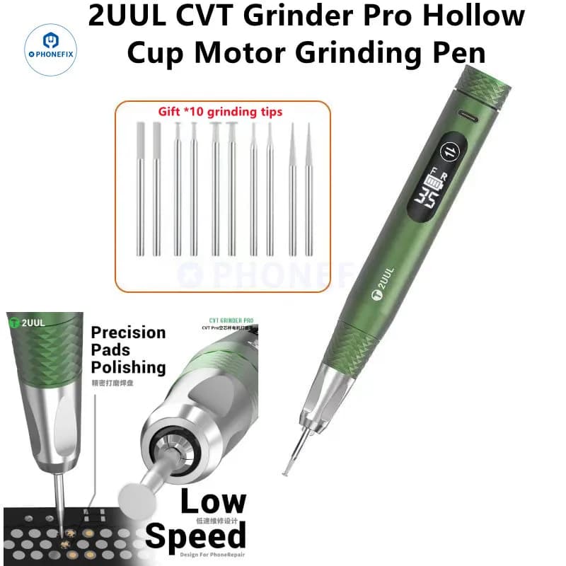 2UUL DA85 CVT GRINDER Pro Penna per lucidatura regolabile 0-35000 giri/min Precisione a basso rumore Riparazione del telefono CPU Chip Pad Taglio Grind Carving