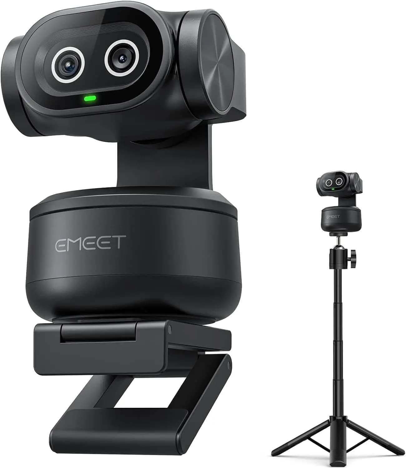 Webcam PTZ 4K AI to Double Camera with Tripod, Automatic Tracking, Rapid Fire Mass, Sony Sensor and 3 Microphones for Streaming