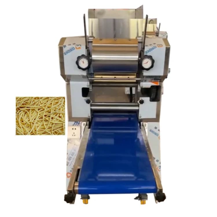 Pressa per noodle elettrica commerciale con taglio automatico Macchina per la produzione di prodotti per cereali per pasta elettrica per noodle
