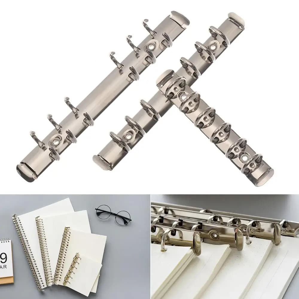 Nuove forniture per ufficio blocco note raccoglitore ad anelli ricaricabile in metallo Clip rilegatura per Notebook cerchi cartella di File a fogli mobili