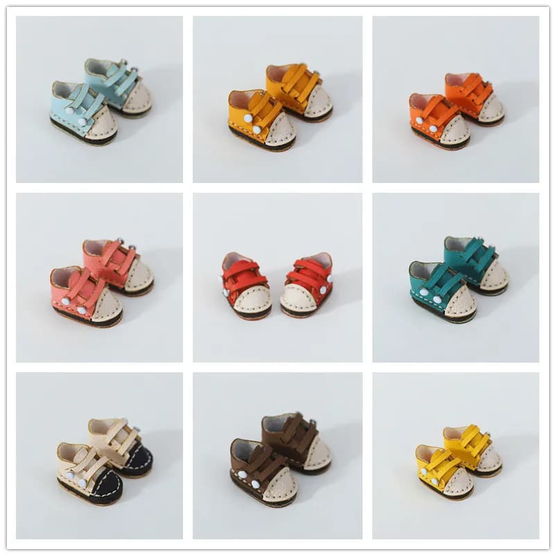 New Ob11 Handmade Shoes 1/12 Bjd Shoes Italian Cattle Shoes Holala Boots Doll Accessories For Body9,Gsc,Ddf,Ymy,Obitsu 11,Molly