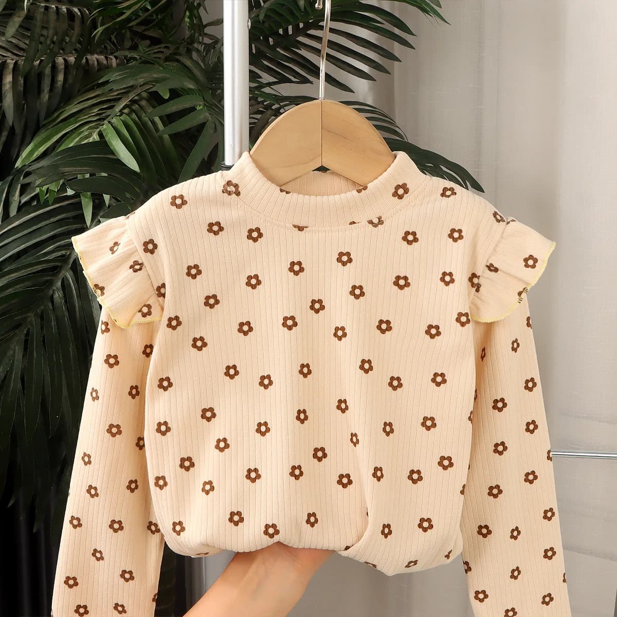 Abito autunnale per bambini con stampa versatile a maniche lunghe in stile coreano alla moda per ragazze Topwear e biancheria intima per ragazza nuova