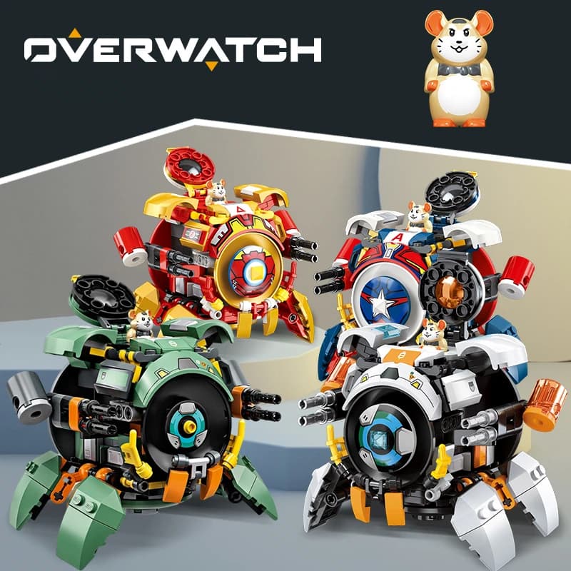 Overwatch personaggio demolitore palla Marvel Movie Iron Man Captain America Block Model compatibile Ball Brick Toys Gifts Boy