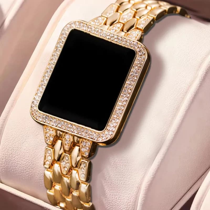 Orologi digitali con diamanti di lusso per donna Touch screen semplice da donna Orologio a LED cinturino in acciaio moda orologio da donna regalo Reloj Mujer