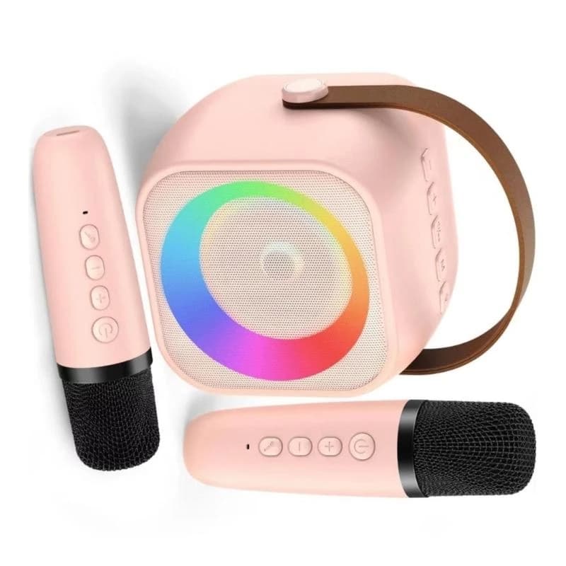 L41E Karaoke Machine with 2 Microphones Bluetooth-compatible Speaker Microphone