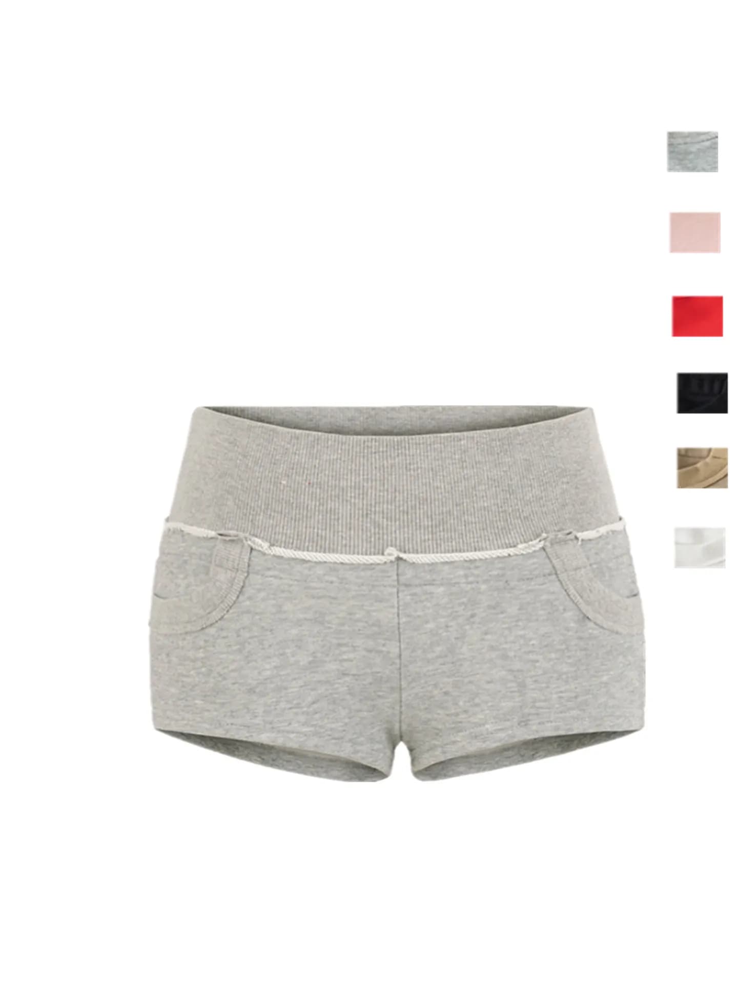 Pantaloncini Modellanti a Vita Alta con Strati Sovrapposti, Leggings Casual con Controllo Pancia, Pantaloni Aderenti Traspiranti e Delicati sulla Pelle per Donne