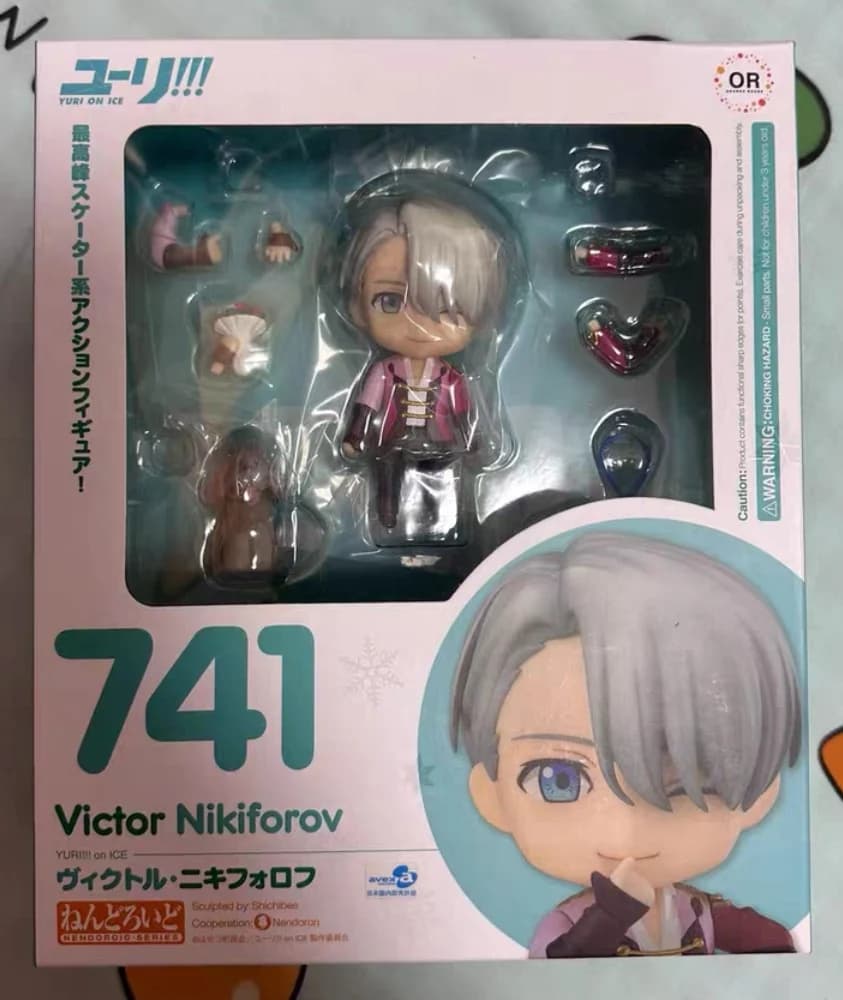 GSC nuovo di zecca originale # 741 Victor Nikiforov Yuri su Pattinaggio di Figura sul Ghiaccio Vestito Modello di Azione Statua Regalo Figura Anime