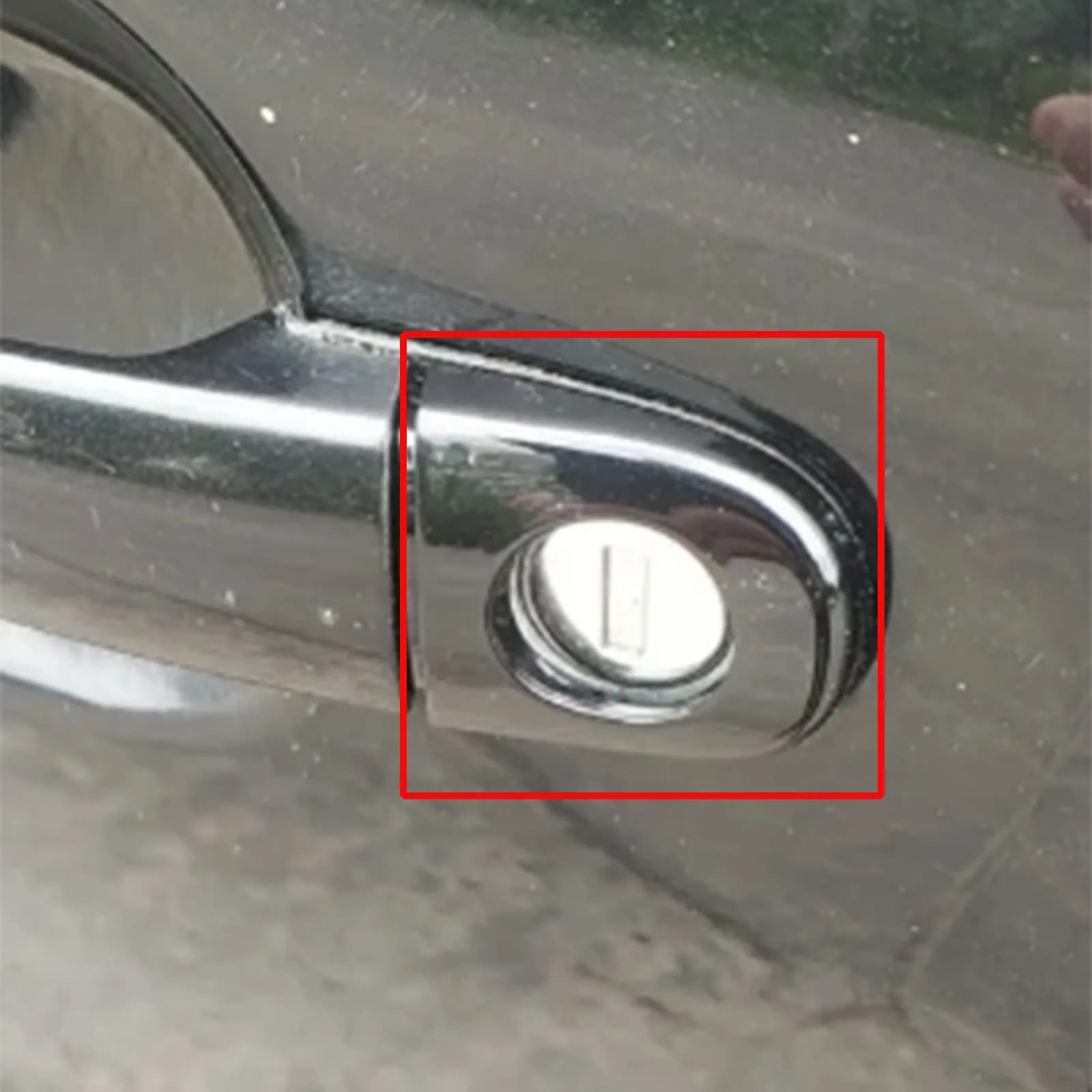 Driver anteriore esterno maniglia sinistra serratura tappo foro chiave accessori auto in plastica nera per VW Polo Jetta in su! 6R4837879A