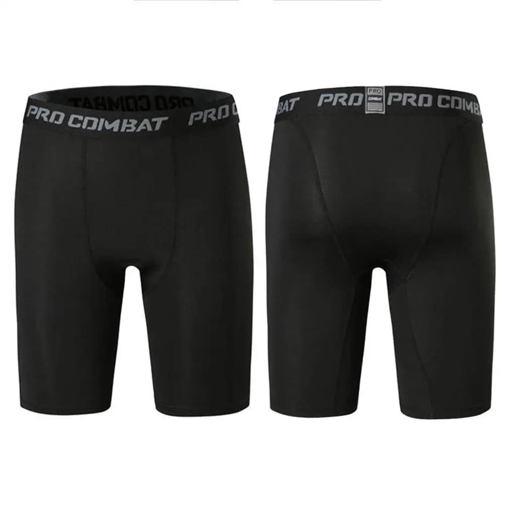 Men's sports leggings Fitness Elastic Compression Tights Fast drying Fitness Plus Pants Elasticized Shorts for Men's Running