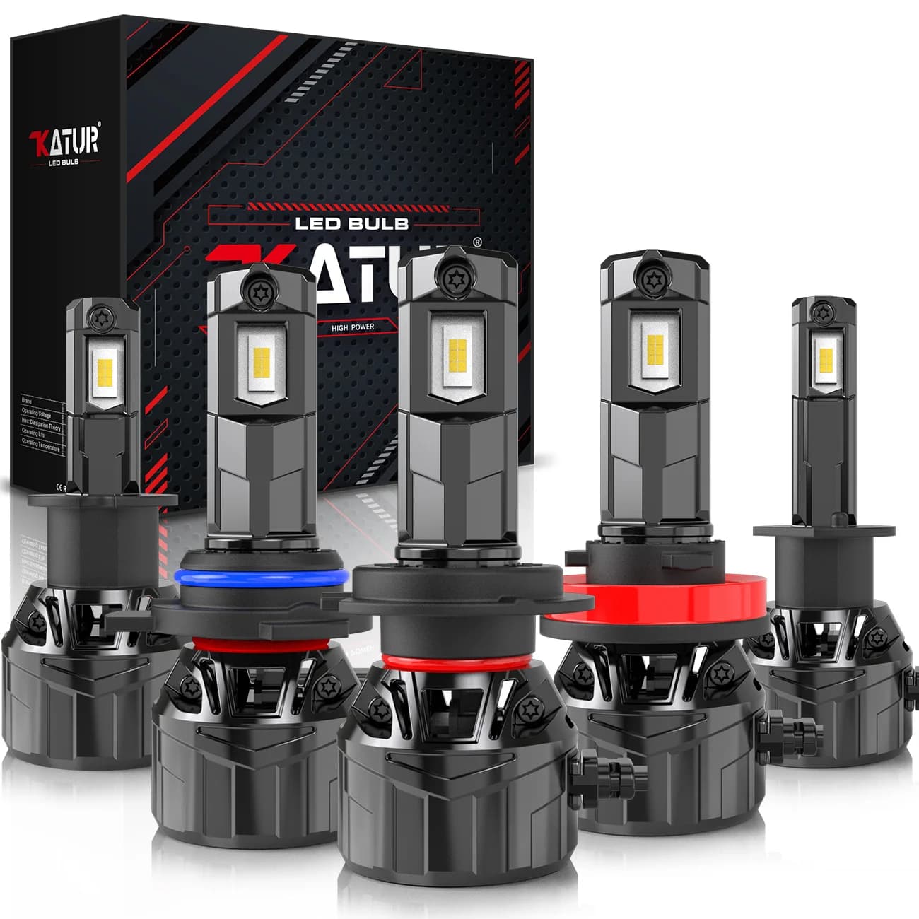 KATUR 2 pz H7 H4 Led Lampadina Del Faro Dell'automobile Super Led H1 H3 Lampada HB4 Sostituzione Plug and Play H8 H11 Per Citroen C4 C5 C3 Aircross