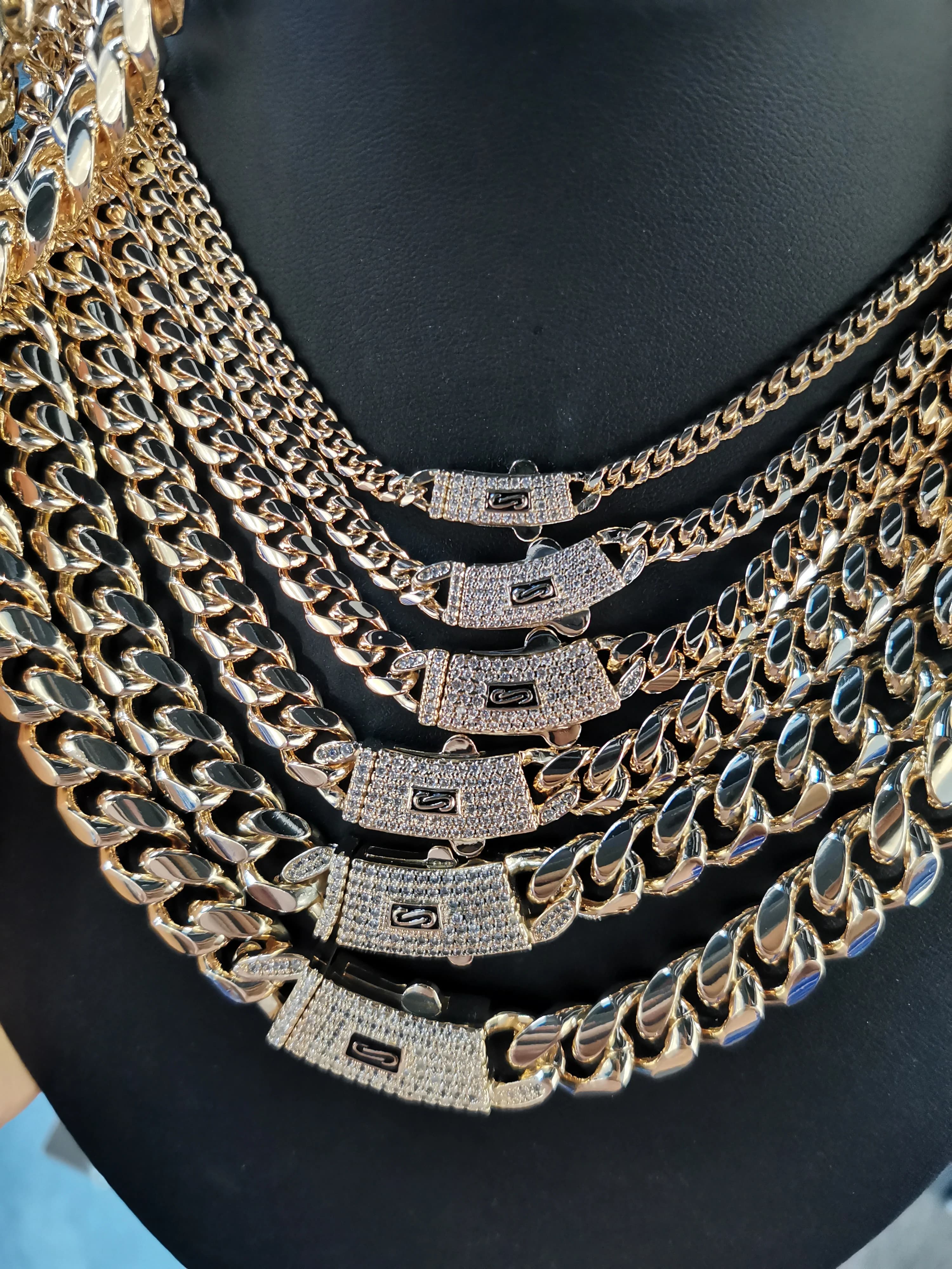 2026 Catena Hip Hop Monaco con chiusura a S - Gioielli alla moda per uomini e donne, taglie personalizzabili disponibili al prezzo all'ingrosso