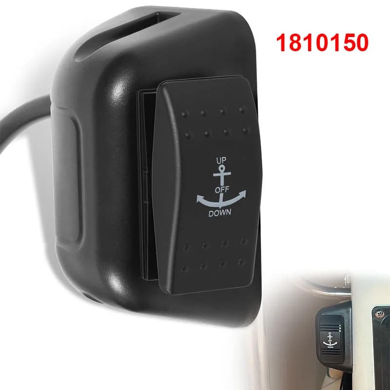1810150 Interruttore remoto, adatto per Minn Kota Deckhand 40 Anchor, per utilizzare il verricello di ancoraggio DH40 da qualsiasi luogo sul tuo barca