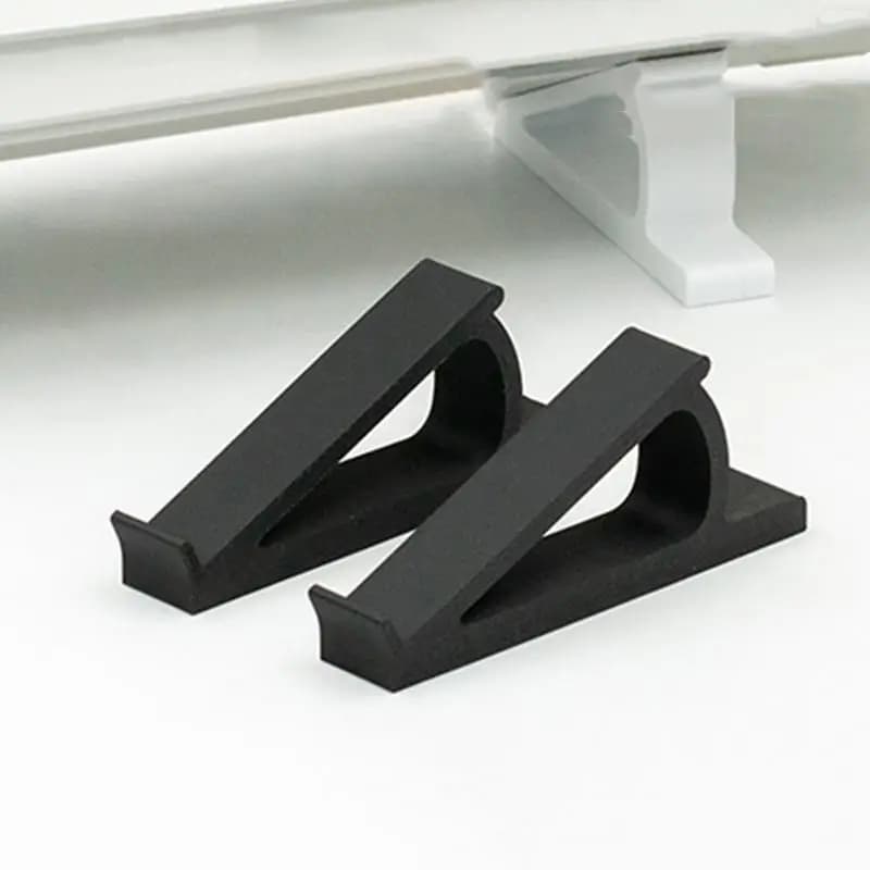 【Y】1Pair Portable Keyboard Elevated Stand Plastic Computer Keyboard Riser Raised Keyboard Angle Monitor Holder For Office Home