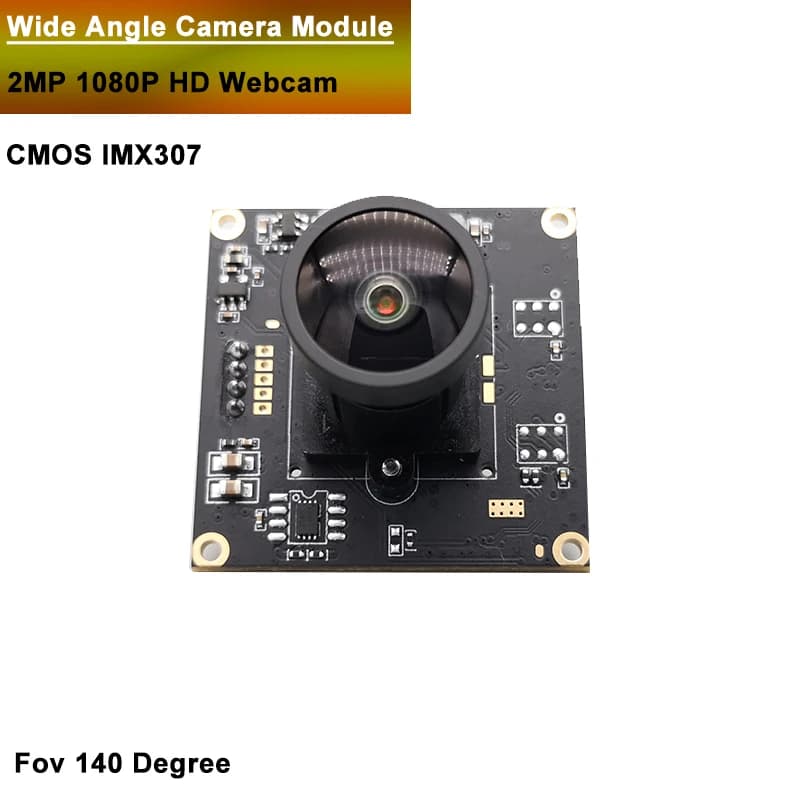 Full HD 1080P CMOS IMX307 Modulo telecamera USB 2.0 da 140 gradi 60FPS 1920*1080 MJPEG YUY2 PCBA Webcam USB