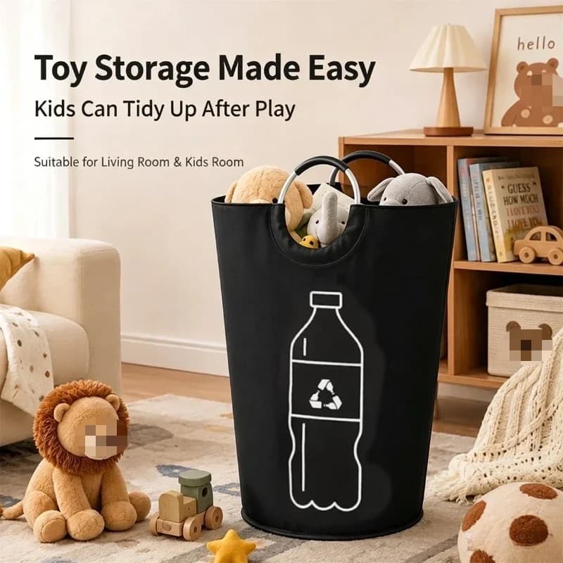 Bottles Collection Container Large Capacity Organizer 85L Indoor Can Glass Recycling Bin for Kitchen Home Garage Pantry Office