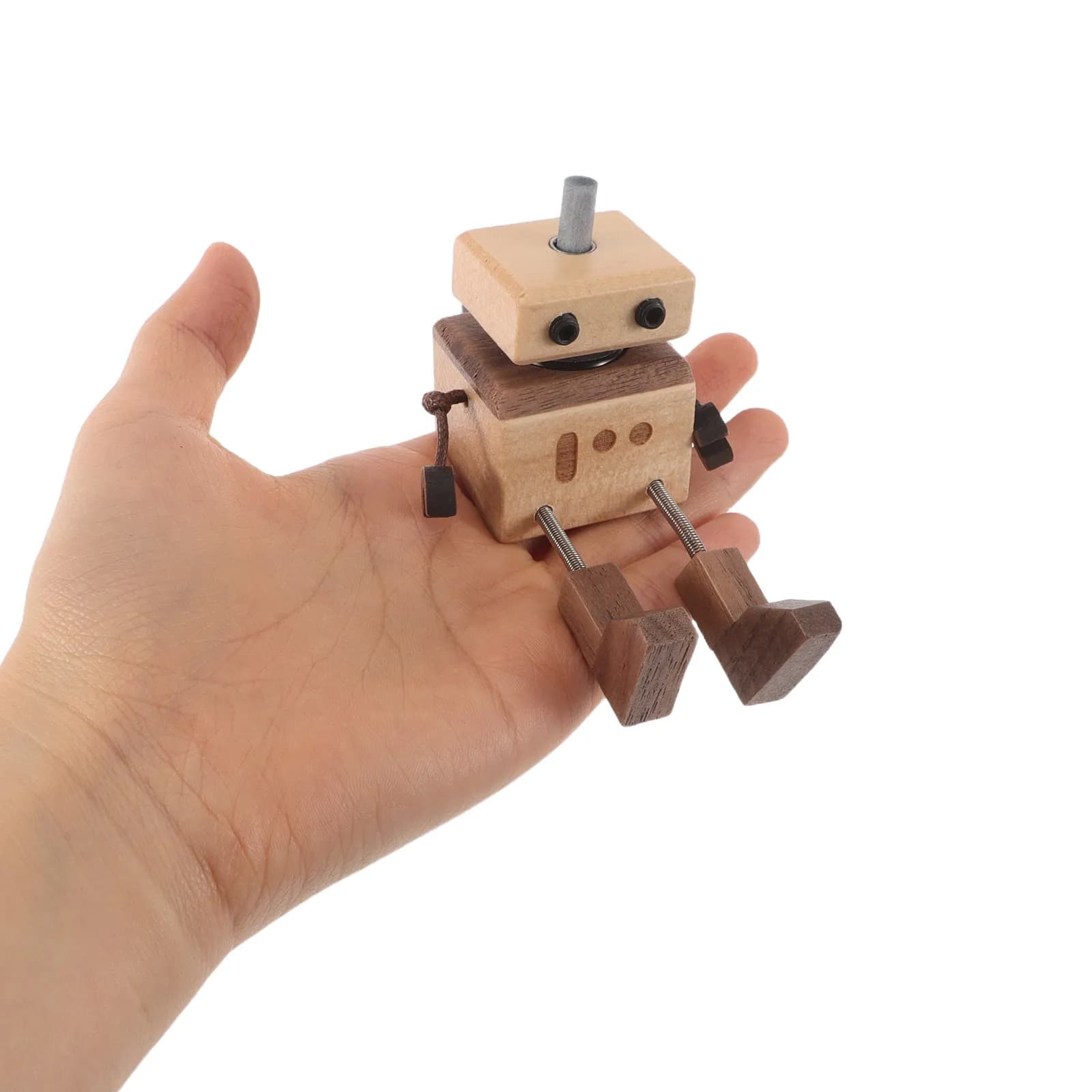 Diffusore di Aromi per Auto in Legno a Forma di Robot, Deodorante per Veicoli con Oli Essenziali, Dispenser di Profumo in Legno