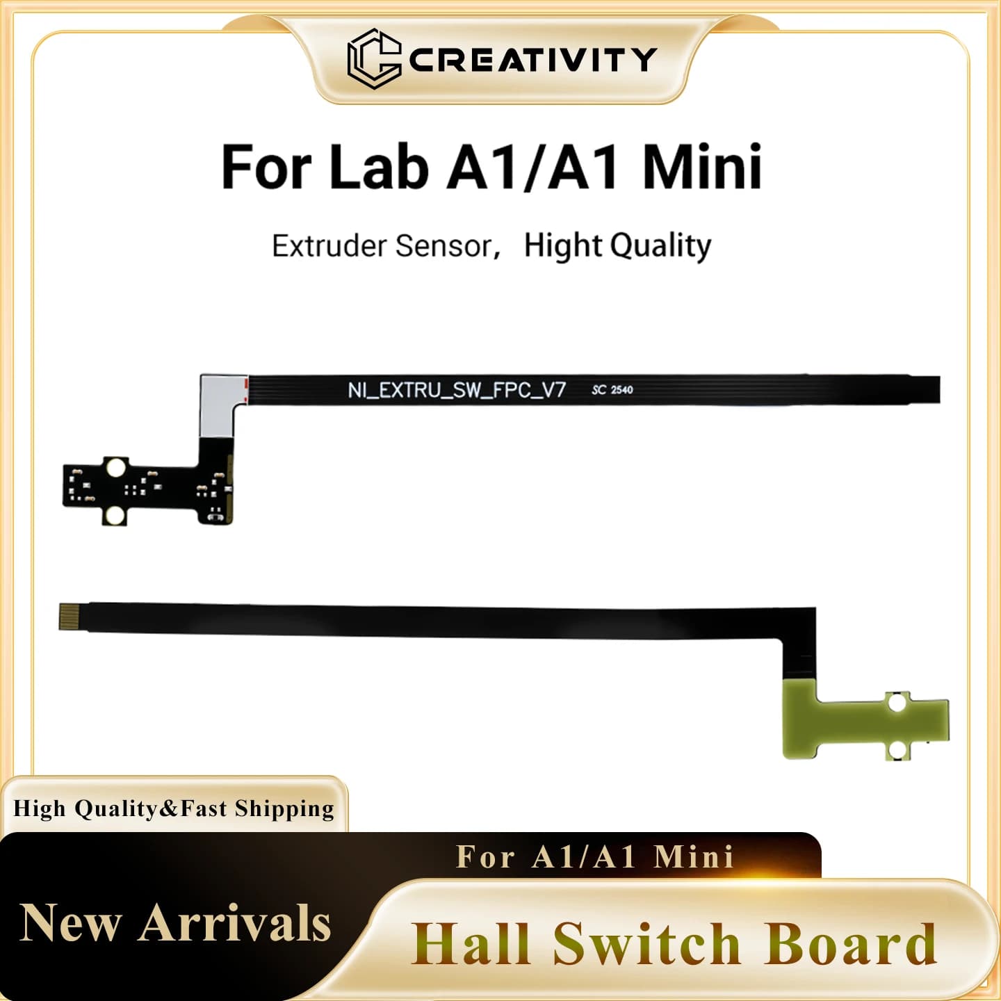 High Quality Extruder Filament Sensor Hall Switch Board Compatible for Bamboo Lab A1/A1 Mini 3D printer Accessories