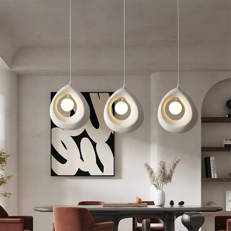 Lampade da Tavolo a Forma di Goccia d'Acqua, Illuminazione per Sala da Pranzo e Camera da Letto, Lampada a Sospensione di Lusso in Stile Wabi Sabi