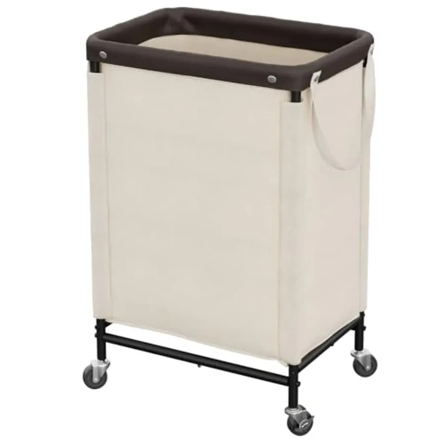 Laundry Hamper 90L Rolling Laundry Sorter Cart with Removable and Washable Liner Bag Clothes Hamper with Wheels and Handle for