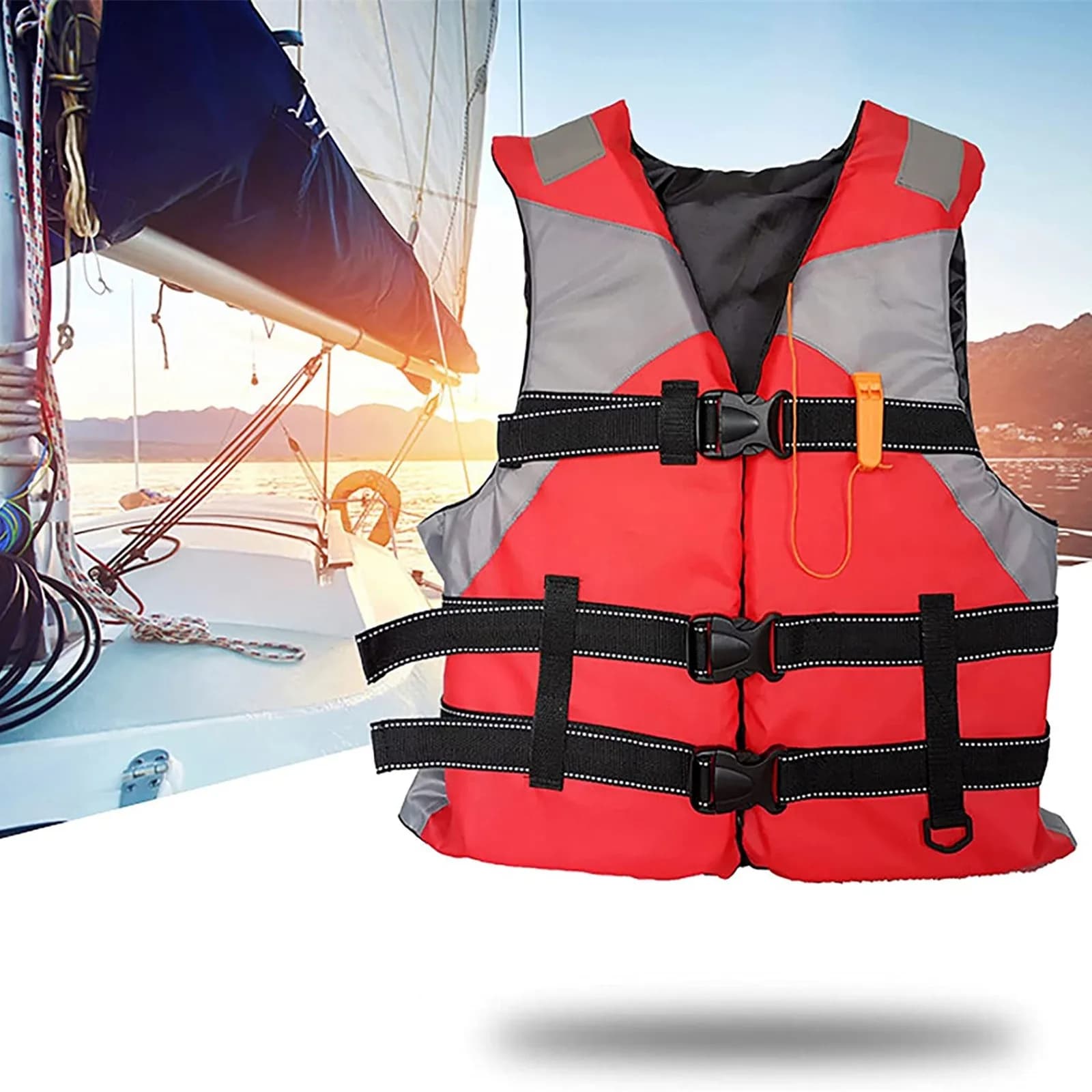 Giubbotto di salvataggio per adulti Giubbotto ausilio Kayak Sci Galleggiabilità Pesca Sport acquatici All'aperto, Ottimo per qualsiasi sport acquatici Canottaggio Sci Surf