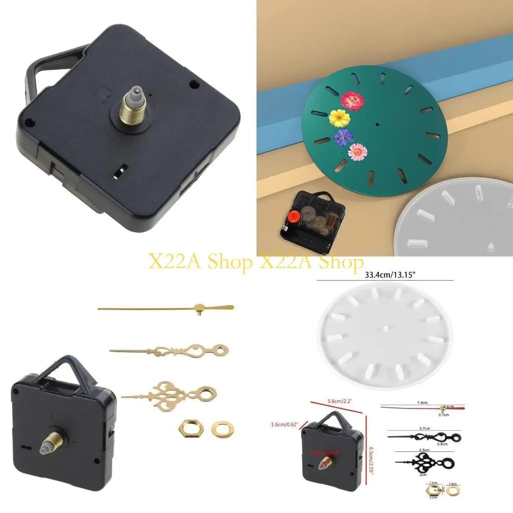 Unique Round Clock Resin Mold Wall Hanging Decorative Mirror Epoxy Mold with Pointer