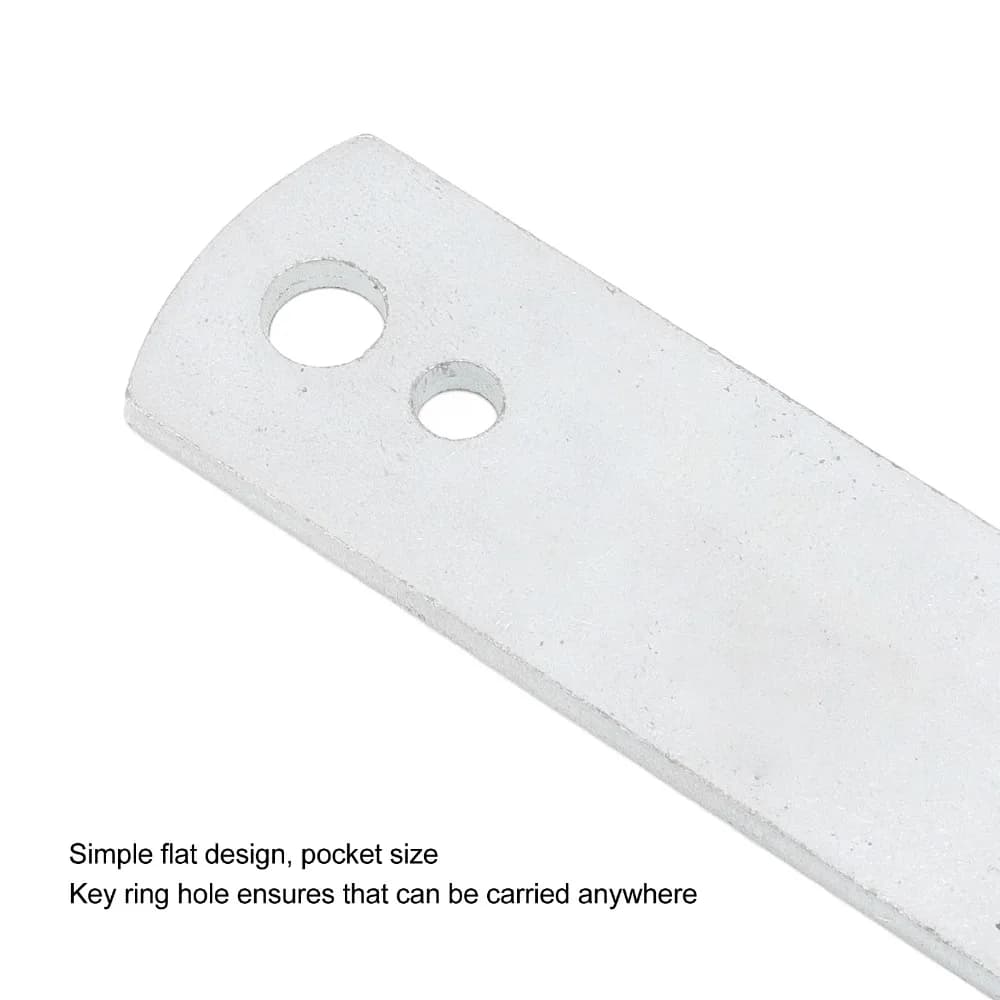 5Pcs Steel Fence Wire Twist Tool Key Ring Hole Flat Design Barb Fence Tool Durable Pocket Size Post Clips Tool