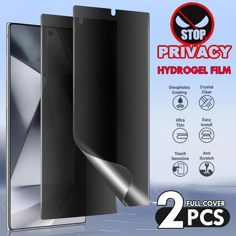 2 pezzi privacy idrogel pellicola per Samsung Galaxy S25 S23 S24 S22 Ultra S20 Plus protezione schermo per Samsung Note 8 9 10 20 Ultra