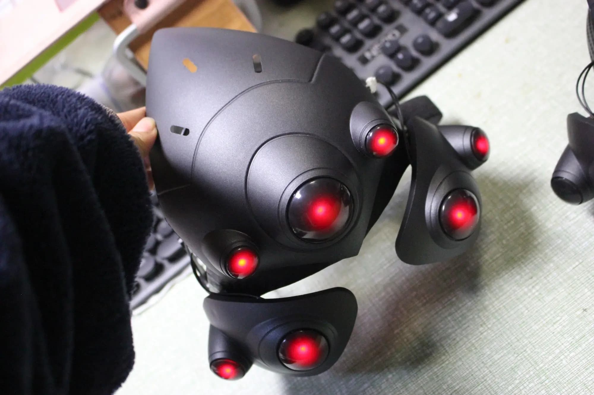 Superwatch Widowmaker Cosplay Mask with Bright LED Function, Bright Face Cover, Costume Accessories