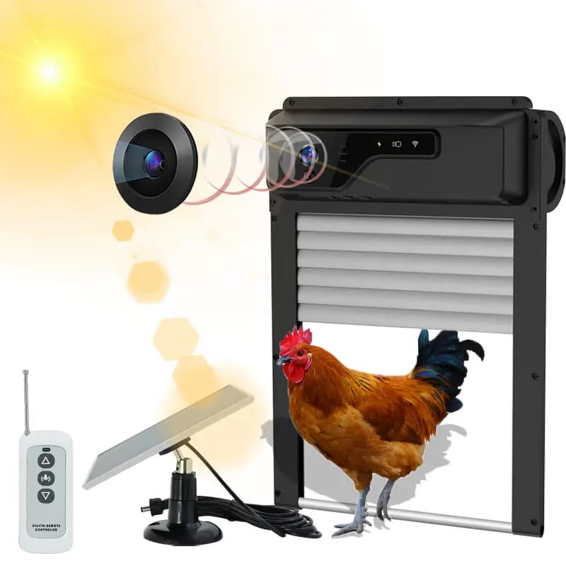 Apriporta intelligente con timer e visione notturna impermeabile IP65 con fotocamera