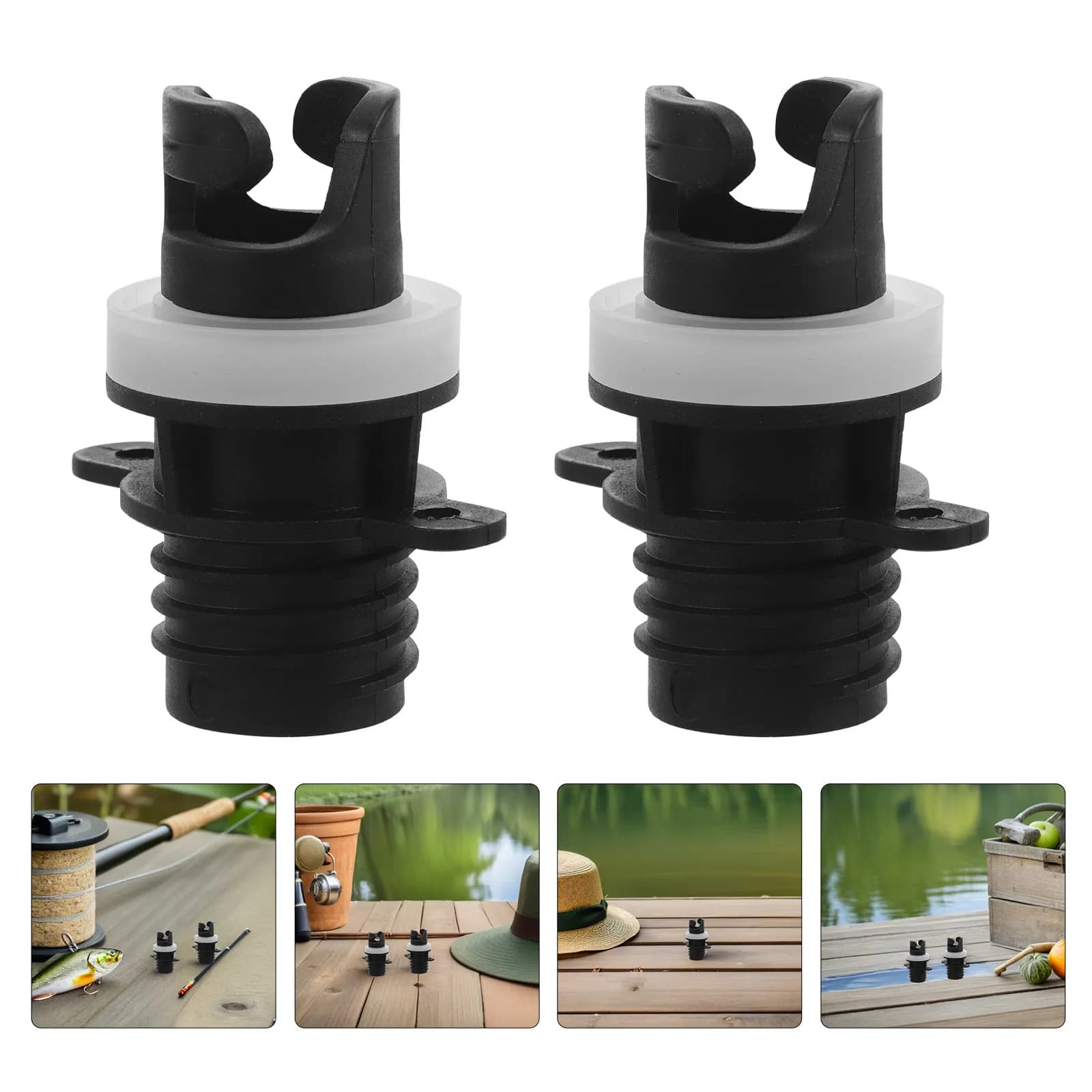 Adattatore per valvola dell'aria da 5 pezzi, connettore per pompa gonfiabile, adattatore antiperdita per SUP, kayak, tavola da paddle, pompa per gonfiaggio kayak da esterno