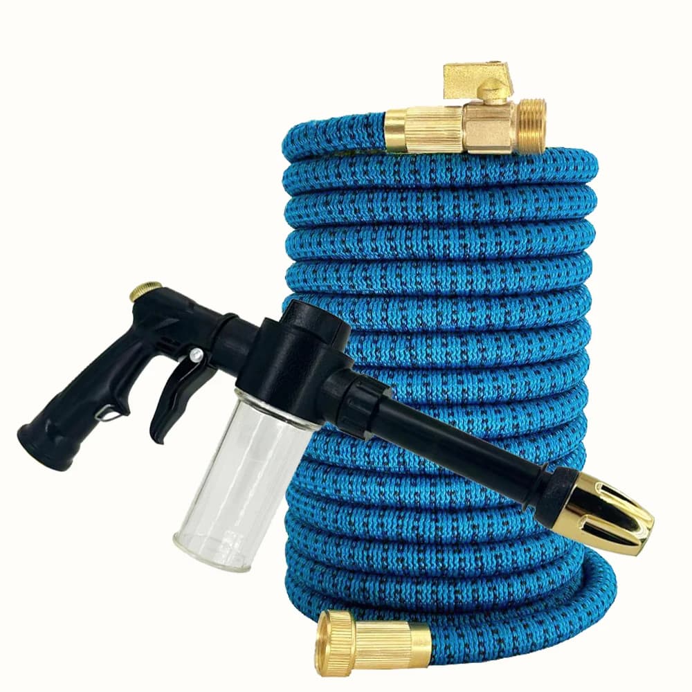 Expandable Garden Water Pipe Metal Joint 3/4 Water Gun for High Pressure Car Washer Flexible Hose Supplies for Irrigation of Lawn