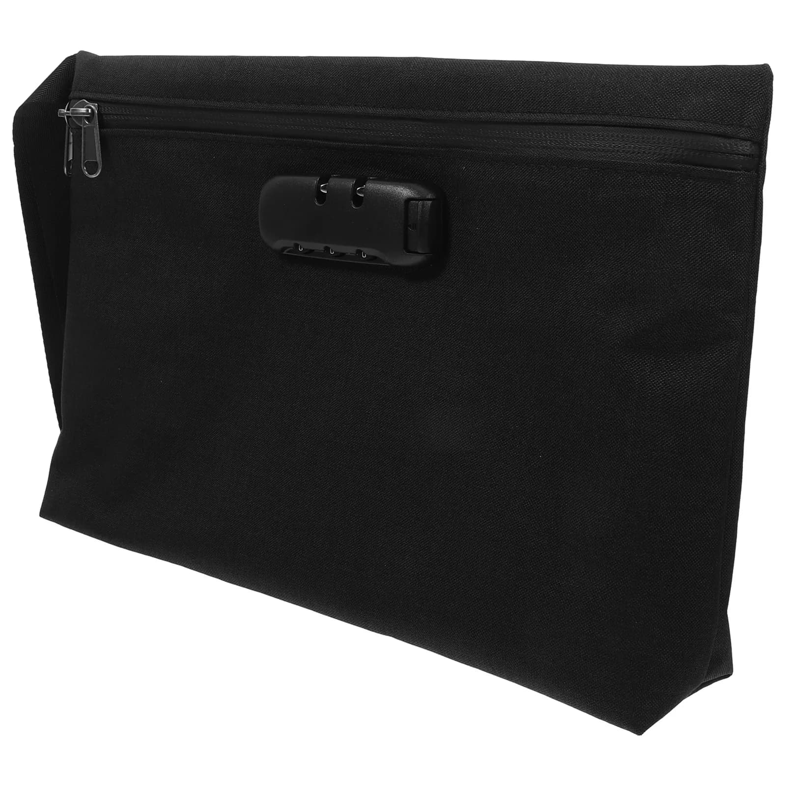 Borsa Portadocumenti Piccola con Lucchetto a Combinazione, Impermeabile, Portatile e Sicura per Contanti, Carte di Credito, Documenti Notarili, Viaggi