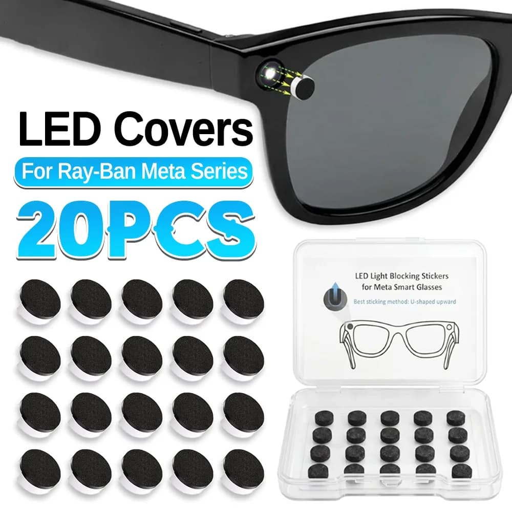 Copertura Ombreggiante per Lenti LED per Occhiali Smart Ray-Ban Meta Wayfarer/Skyler/Headliner Gen1&2/Oakley Meta HSTN