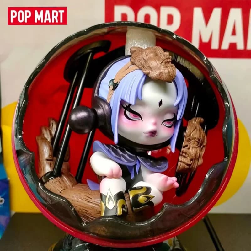 POP MART Genuine Blind Box Toy Kawaii Skullpanda The Mirage Series Collectible Anime Figurines Model Desktop Ornament Toy Gift