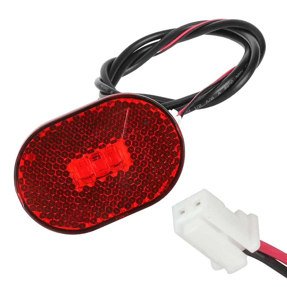 Luce per monopattino elettrico, fanale posteriore per monopattino, in plastica resistente all'usura, dimensioni compatte, facile installazione, lunghezza del cavo elevata