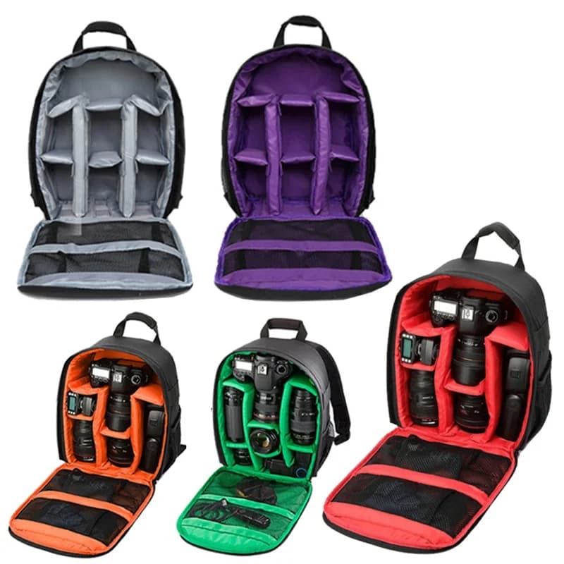 Zaino multifunzionale per fotocamera da esterno, borsa a tracolla digitale per video e foto, custodia impermeabile per Canon, Nikon, Sony