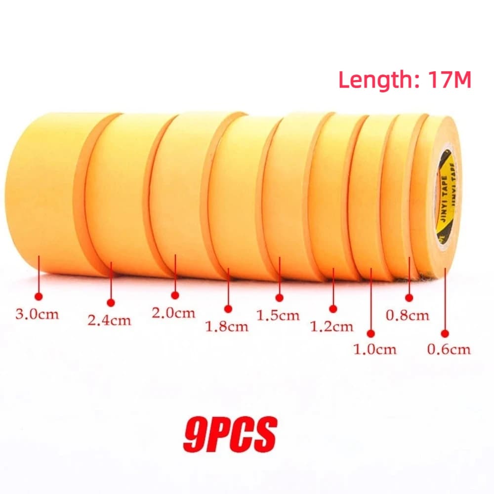 3/4/9 Rolls Model Masking Tape for Gundam Model Paint Tool Fine Line DIY Cover Tape Hobby Tool 1/2/3/6/8/10/12/15/18/20/24/30mm