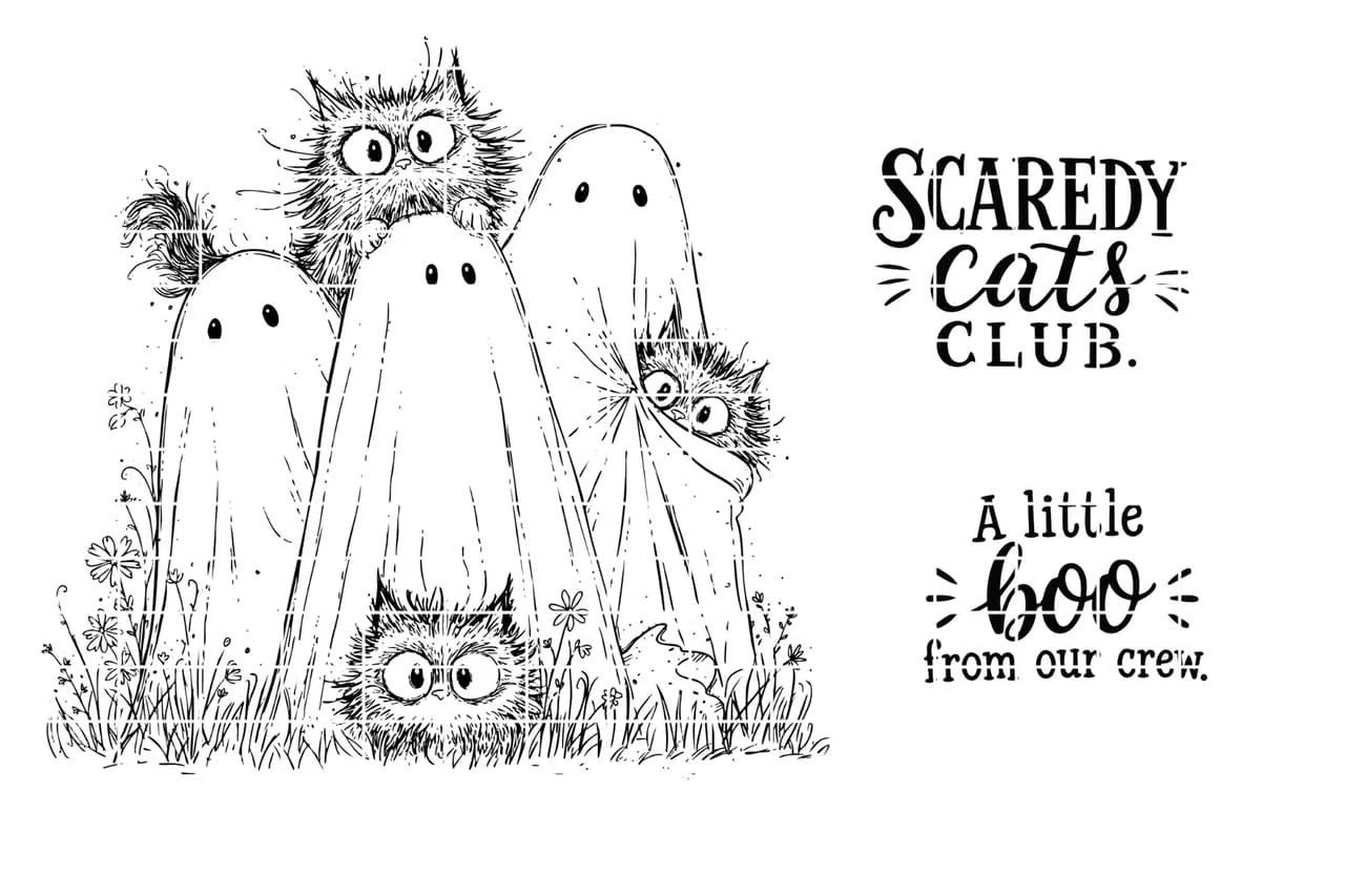 Scaredy Cats Club 2026 New Metal Cutting Dies For Craft Embossing Make Paper Greeting Card Making Template DIY Handmade