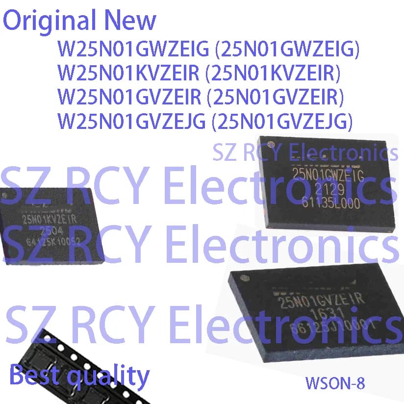 (5-50 PC) W25N01GWZEIG 25N01GWZEIG W25N01KVZEIR 25N01KVZEIR W25N01GVZEIR 25N01GVZEIR W25N01GVZEJG 25N01GVZEJG NAND FLASH IC CHIP