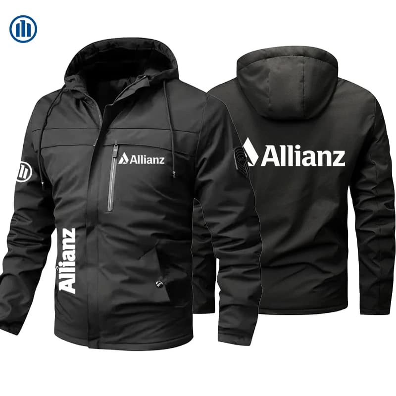 Giacca Antivento Allianz con Tecnologia a Tre Strati, Nuovo Stile Autunno 2026, Giacca Sportiva da Corsa per Uomo