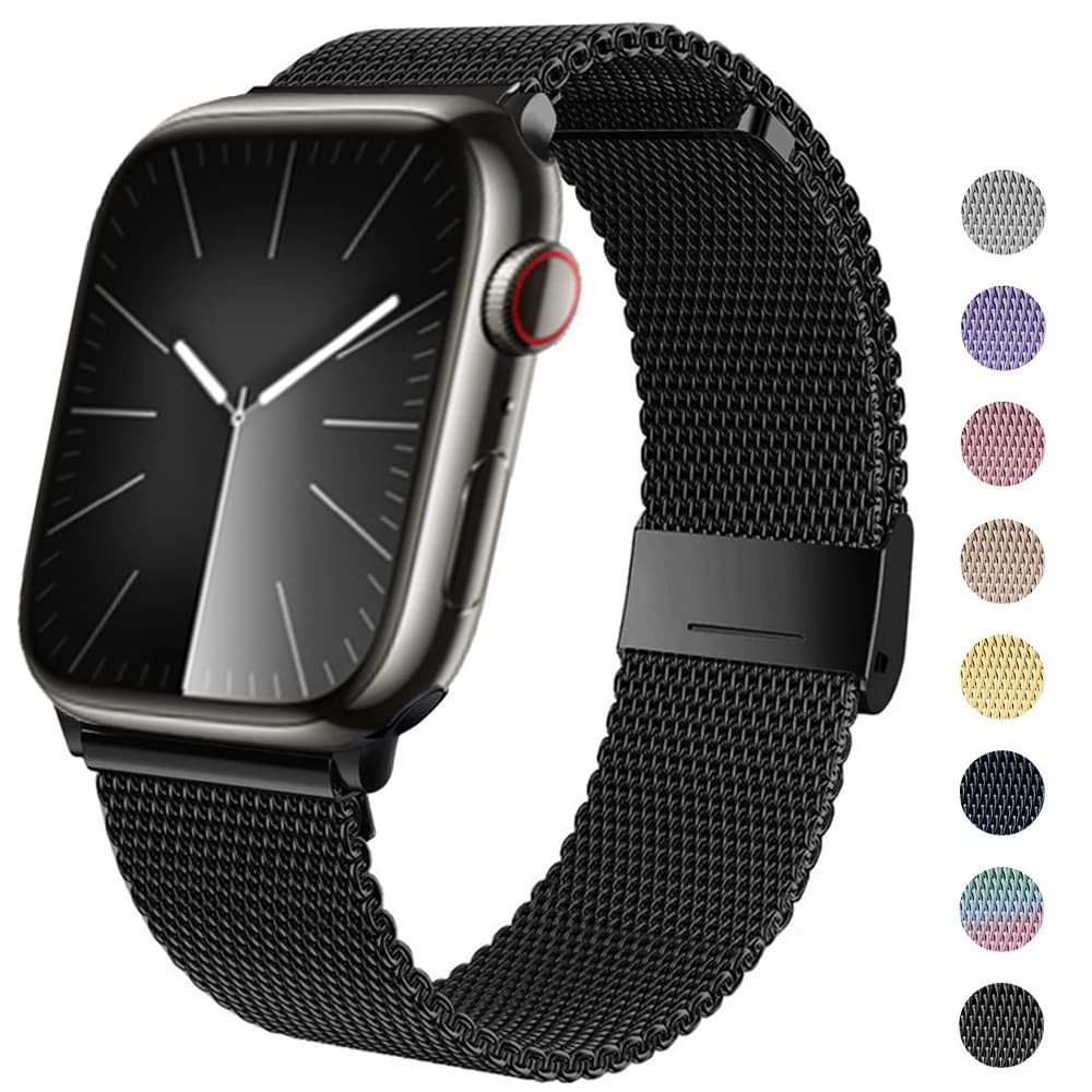 Stainless steel bracelet for Apple Watch Ultra2 49mm Band 46mm 44mm 40mm 42mm 41mm Milanese metal bracelet for iWatch 10 9 8 7