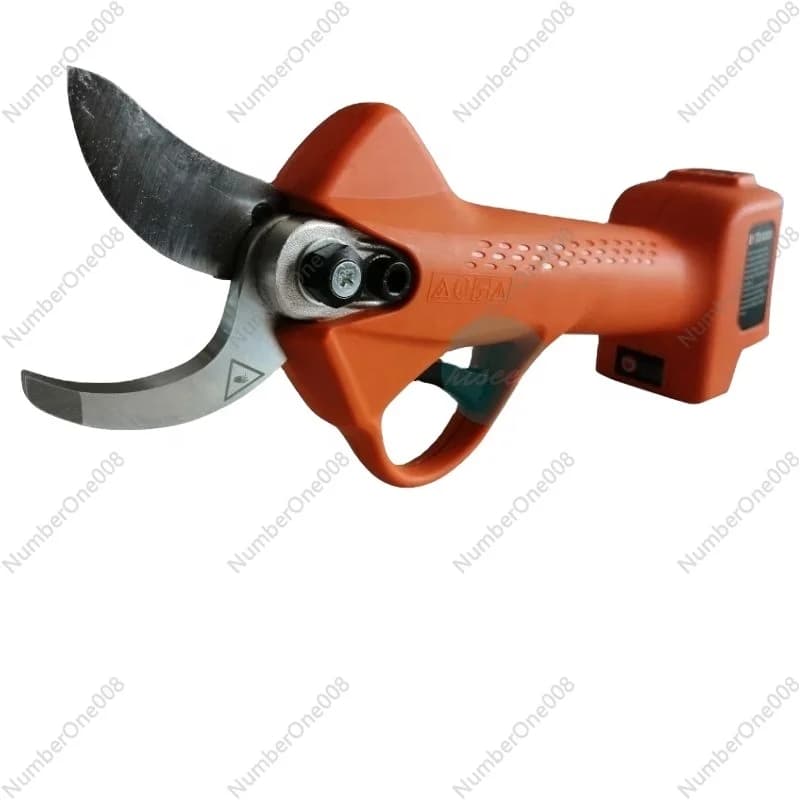 Electric garden pruning shears powered by lithium-ion battery, adjustable cutting diameter, electric shears for branches