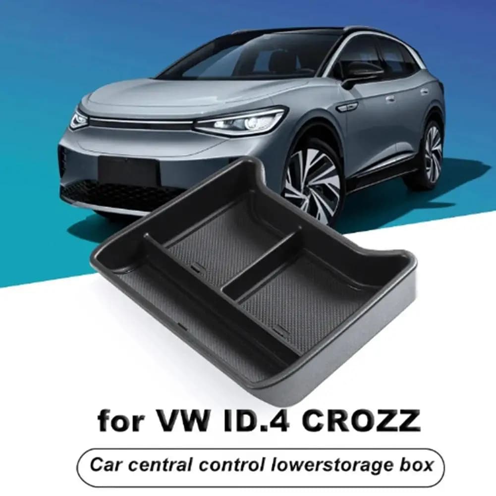 Organizzatore per auto Scatola portaoggetti per console centrale per VW ID.4X ID4 Crozz Stivaggio Riordino Scatola bracciolo Accessori interni R2G7