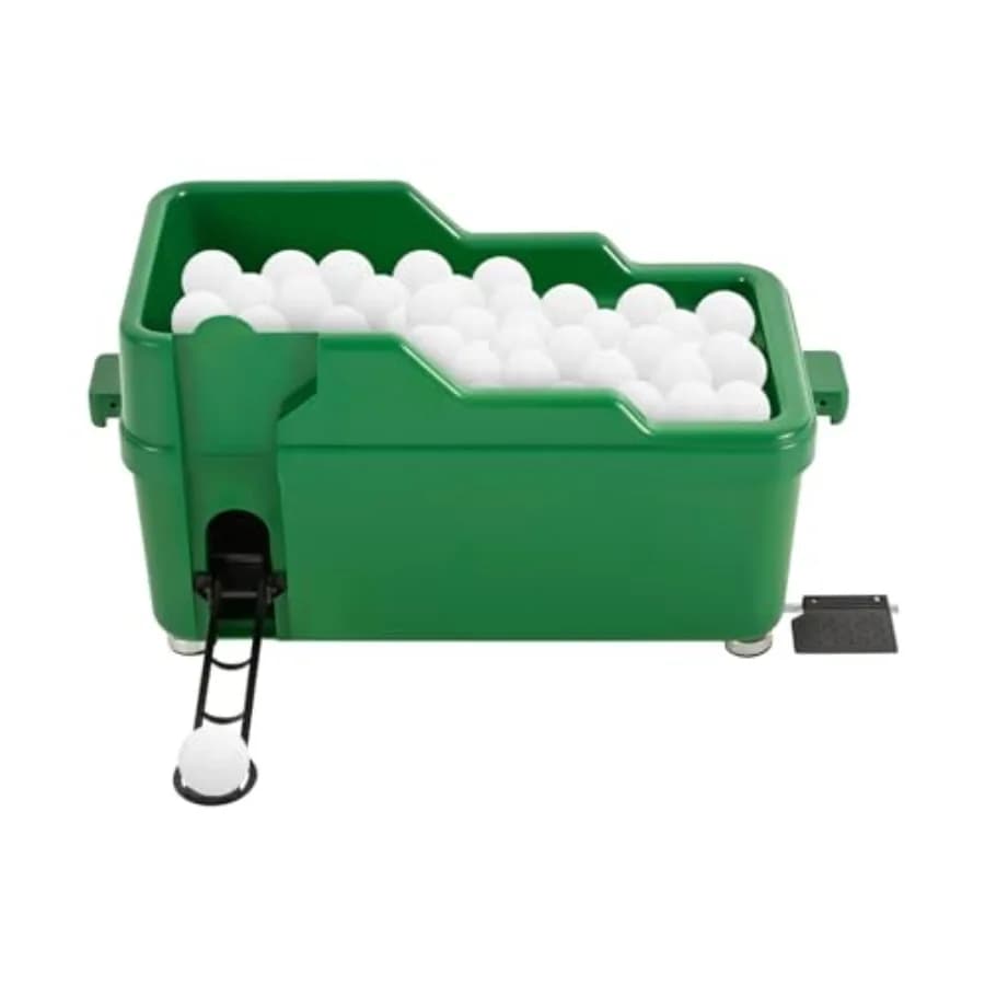 Dispenser di Palline da Golf per Allenamento, in Plastica ABS, Nero, Macchina Semi-Automatica Senza Alimentazione per Putting, Pitching e Battin
