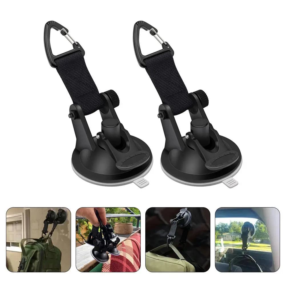 2 Pezzi Ganci a Ventosa Multifunzione per Bagno, Doccia, Cucina, Finestre, Porte in Vetro, Tende, Accessori da Viaggio e Campeggio, Porta Accappatoi