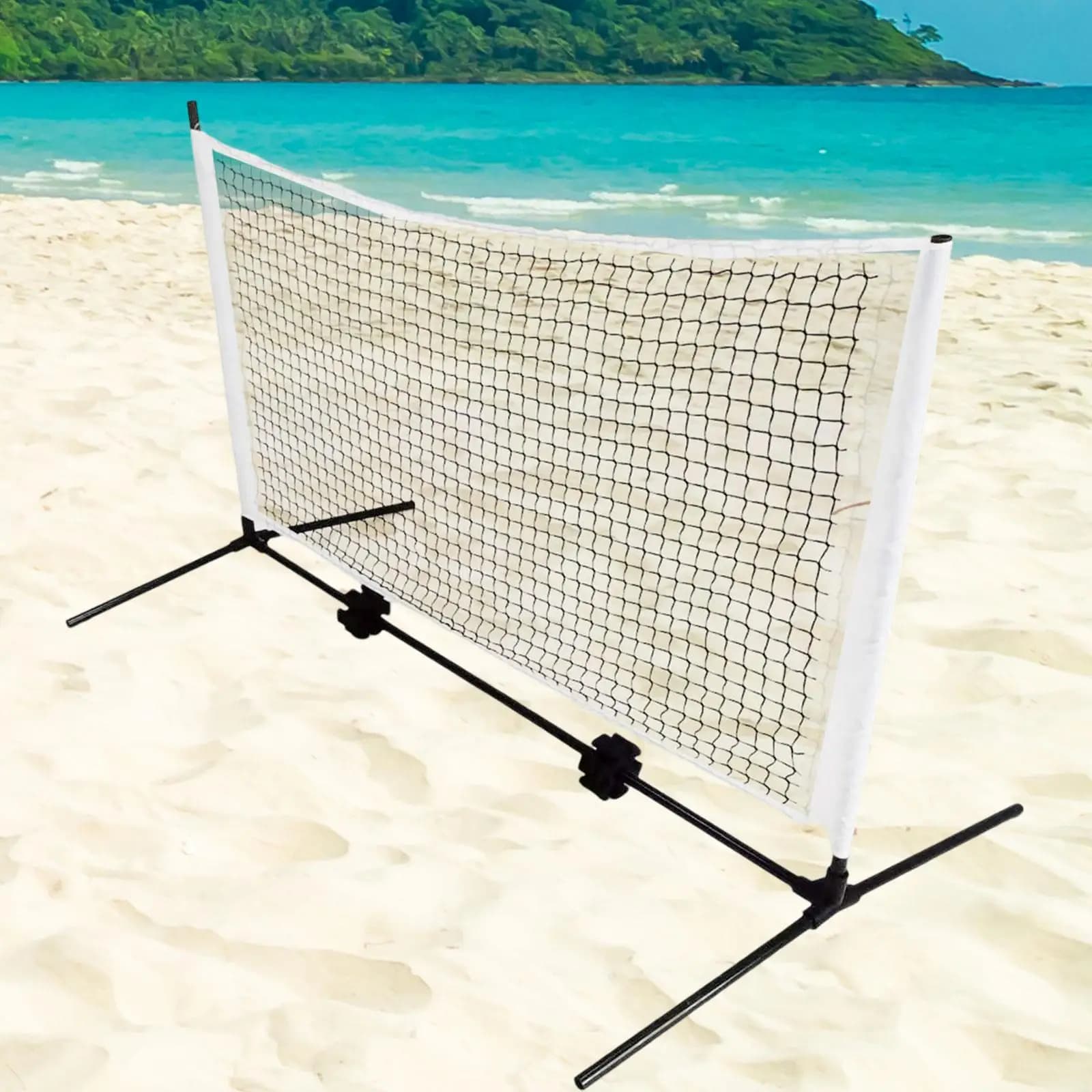 Rete da Pickleball Mini da 1,5 m con Supporto, Attrezzatura Portatile Piccola, Montaggio Rapido, Rete da Pickleball per Giardino, Feste, Vialetto, Casa
