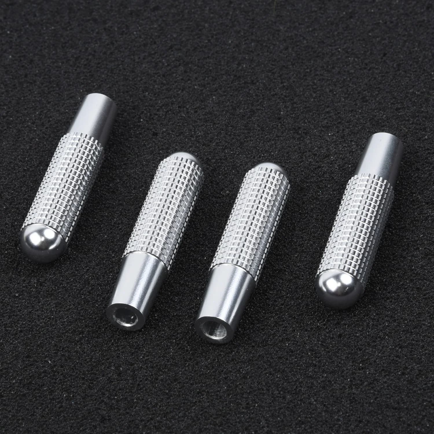 Eleganti Anelli Decorativi in Acciaio Inox e Fibra di Carbonio per Perni di Chiusura Porte Auto (4 Pezzi) per MercedesBenz W205 GLC GLS GLE