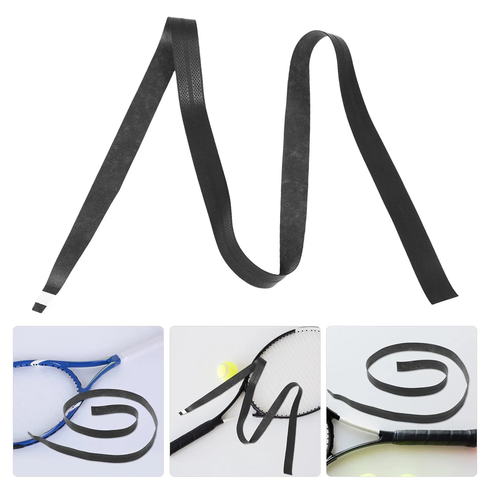 Nastro per Impugnatura Racchetta da Tennis, Overgrip in PU Confortevole, Antiscivolo e Assorbente per Manici di Racchette da Badminton e Pickleball